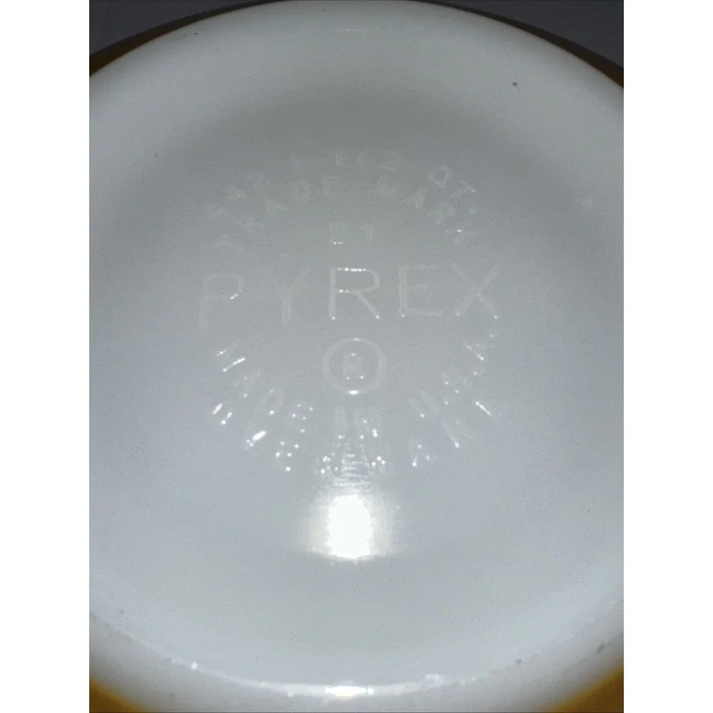 Vintage Pyrex Butterfly Gold 442 443 Cinderella Mixing Nesting Bowl Set